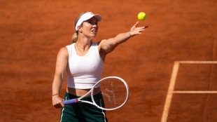 Danielle Collins, en Roma. Foto: gettyimages