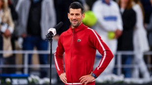 Novak Djokovic en Roland Garros 2024. Foto: getty