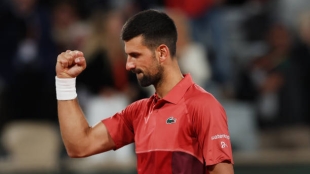 Novak Djokovic, en Roland Garros 2024. Foto: gettyimages