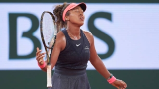 Naomi Osaka en Roland Garros 2024. Foto: Getty