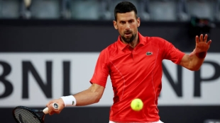 Novak Djokovic en el ATP Roma 2024. Foto: Getty
