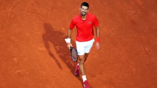 Novak Djokovic supera su debut en el ATP Roma 2024. Foto: Getty