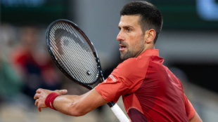 Novak Djokovic en Roland Garros 2024. Foto: getty