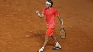 Stefanos Tsitsipas en el ATP Roma 2024. Foto: Getty