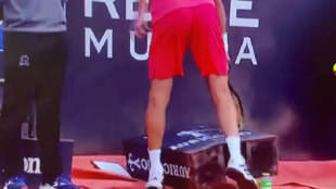 Tsitsipas, frustración. Foto: gettyimages