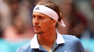 Alexander Zverev en el Mutua Madrid Open 2024. Foto: getty