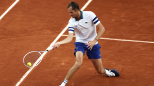 El dato que confirma la mejoría de Medvedev en tierra batida. Foto: Gettyimages