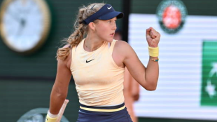 Mirra Andreeva en Roland Garros 2024. Foto: getty