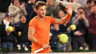Casper Ruud en Roland Garros 2024. Foto: Getty