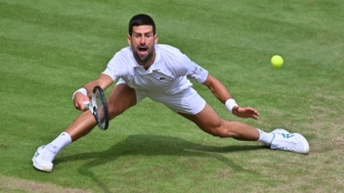 Djokovic, en Wimbledon 2024. Foto: gettyimages