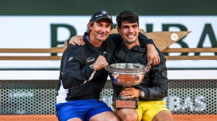 Juan Carlos Ferrero habla de Carlos Alcaraz. Foto: gettyimages
