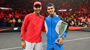 Rafael Nadal y Carlos Alcaraz.