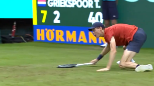 Jannik Sinner en el ATP de Halle 2024. Foto: getty