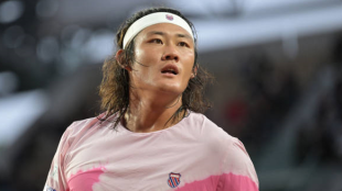 Zhizhen Zhang en el ATP de Halle 2024. Foto: getty
