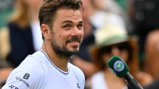 Stan Wawrinka en Wimbledon.