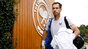Andy Murray, baja en Wimbledon 2024. Foto: Getty