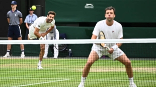Marcel Granollers y Horacio Zeballos, en Wimbledon 2024. Foto: gettyimages