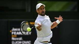 Novak Djokovic, en Wimbledon 2024. Foto: gettyimages