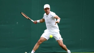 Roberto Bautista en Wimbledon 2024. Foto: Getty