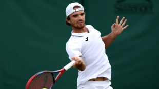 Tomas Machac, en Wimbledon 2024. Foto: gettyimages