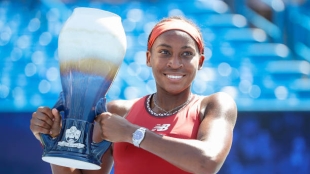 Coco Gauff, campeona en Cincinnati en 2023. Foto: Getty
