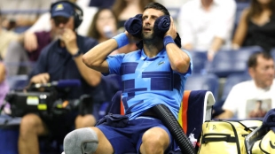 Novak Djokovic at the US Open 2024. Photo: Getty