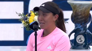 Jessica Pegula en Cincinnati 2024. Foto: @tennischannel
