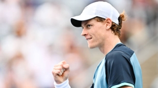 Jannik Sinner, in the first round. Source: Getty