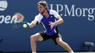 Stefanos Tsitsipas at the US Open 2024. Photo: Getty