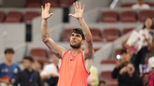 Carlos Alcaraz in Beijing 2024. Photo: TennisTV.