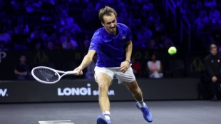 Daniil Medvedev at Laver Cup 2024. Photo: gettyimages.