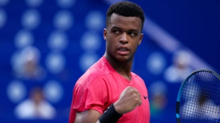 Giovanni Mpetshi Perricard, first opponent of Carlos Alcaraz in the ATP Beijing 2024. Photo: Getty