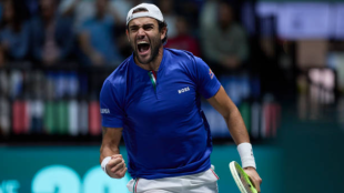 Matteo Berrettini at the 2024 Davis Cup. Photo: Getty