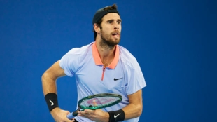 Karen Khachanov, in Beijing 2024. Photo: Getty Images