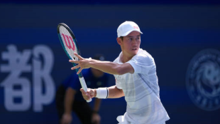 Kei Nishikori in Chengdu 2024. Photo: Getty