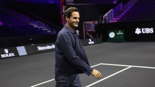 Roger Federer at the Laver Cup 2024. Photo: gettyimages