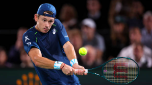 Alex de Minaur advances to the round of 16 in Paris-Bercy 2024. Source: Getty.