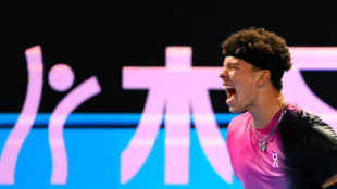 Ben Shelton beats Carballés in Shanghai. Source: Getty