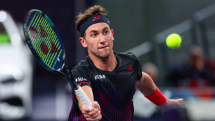 Casper Ruud talked about the complaints from the locker room about the balls. Source: Getty