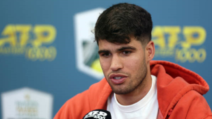 Carlos Alcaraz at the ATP Rolex Paris Masters 2024. Photo: getty.