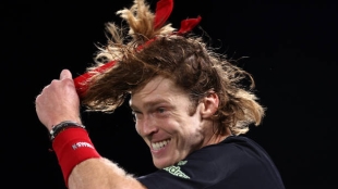 Andrey Rublev went crazy in Paris. Photo: gettyimages