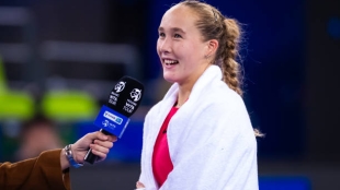 Mirra Andreeva en el WTA Wuhan 2024. Foto: Getty