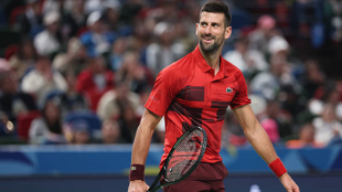 Novak Djokovic en Shanghái 2024. Foto: getty