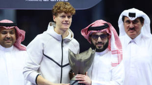 Jannik Sinner wins Six Kings Slam 2024. Photo: Getty