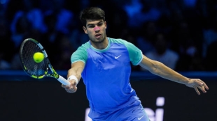 Carlos Alcaraz at the 2024 ATP Finals. Photo: Getty