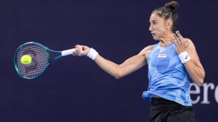 Sara Sorribes at the WTA Mérida 2024. Photo: Getty