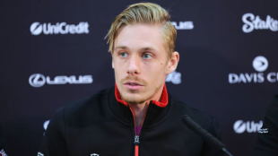 Denis Shapovalov en Copa Davis 2024. Foto: getty