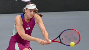 Elena Rybakina habla en United Cup 2025. Foto: gettyimages