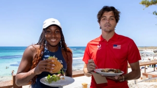 Gauff y Fritz, en United Cup 2025. Foto: gettyimages