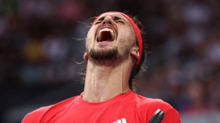 Alexander Zverev en el Open de Australia 2025. Foto: Getty